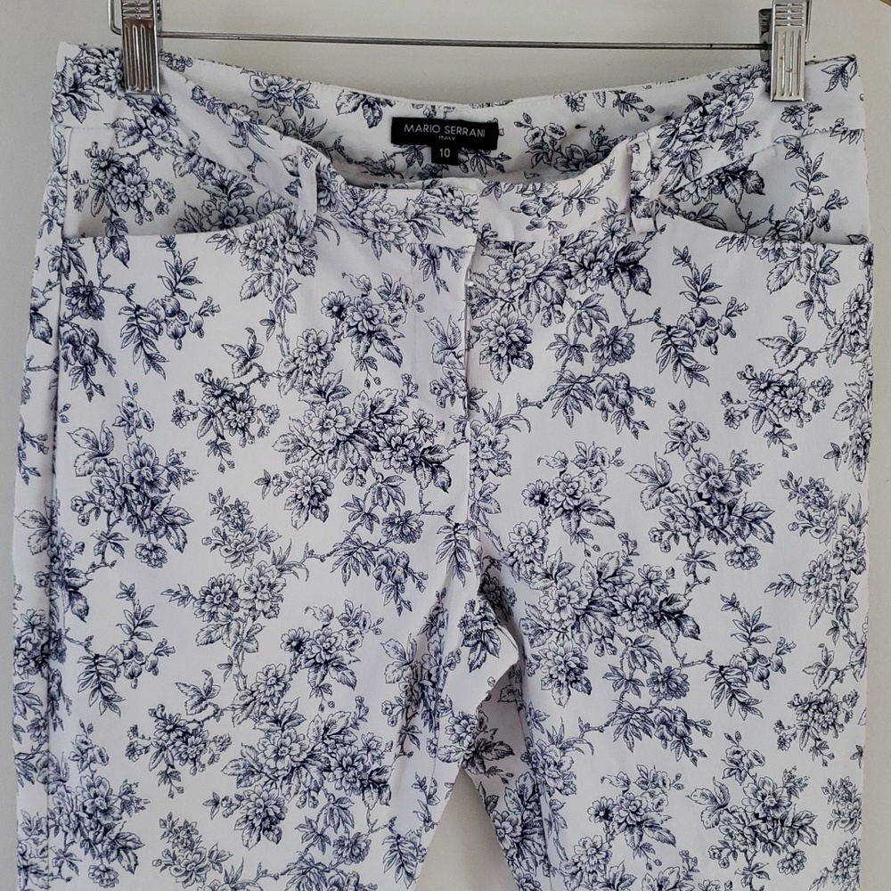 Mario Serrani Italy Comfort Stretch Slim Fit Tummy Control Cropped Pants Size 10 - Picture 6 of 16